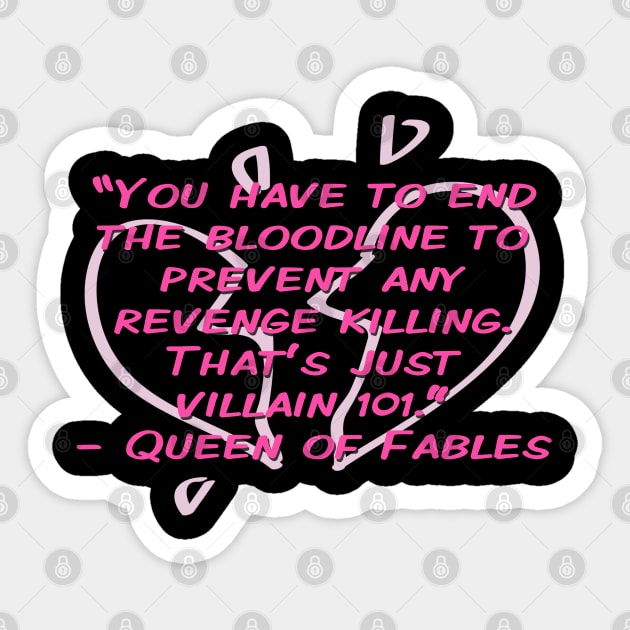 End The Bloodline Sticker by OCDVampire